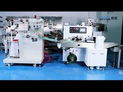 অনুভূমিক অ্যালকোহল সোয়াব মেশিন টেকসই 50Hz 4 সাইড সিল পাউচ মেশিন