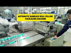 স্বতন্ত্র গণনা বালিশ প্যাকেজিং মেশিন রোটারি আপ 220V ব্যান্ডেজ রোল