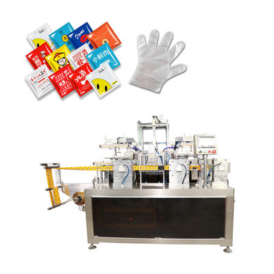 গুণমান  Automatic Packaging Folding And Sealing Machine Aesthetics PE Gloves কারখানা