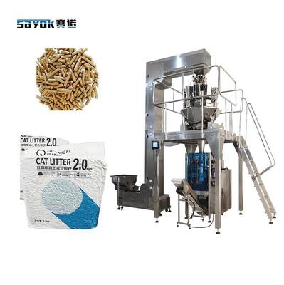 গুণমান 2.5 কেজি ফসল কাঁচা বিড়ালের আবর্জনার সাথে মিশ্রিত স্বয়ংক্রিয় ওজন VFFS সহজ সঞ্চয় করার জন্য ভ্যাকুয়াম প্যাকেজিং সমাধান কারখানা